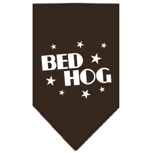 Bed Hog Screen Print Bandana Cocoa Small
